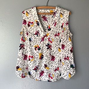 Cute multicolor tank top blouse